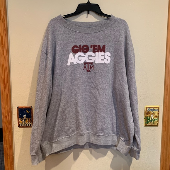 Russell Athletic Tops - Texas A&M Gig ‘Em Aggies Sweatshirt